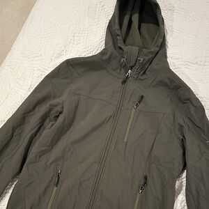Wildebeast Men's Olive Hooded Jacket